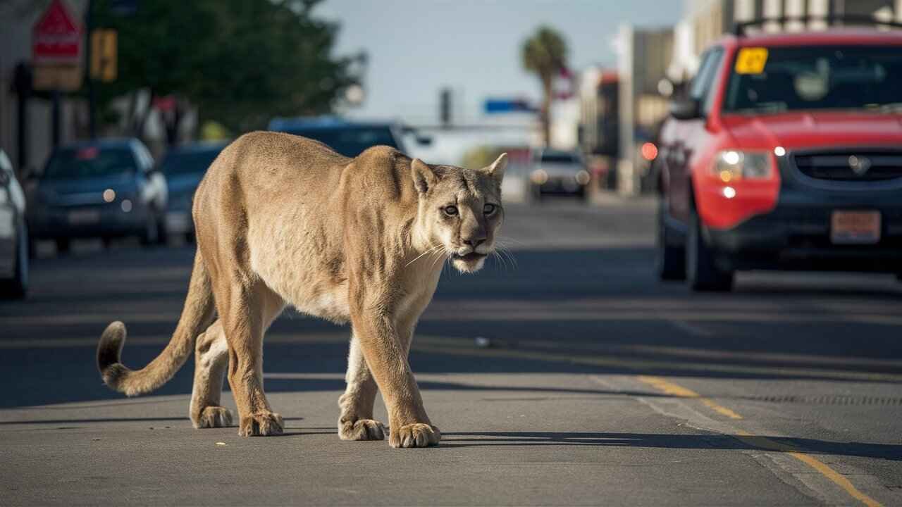 Mountain lion downtown Oceanside