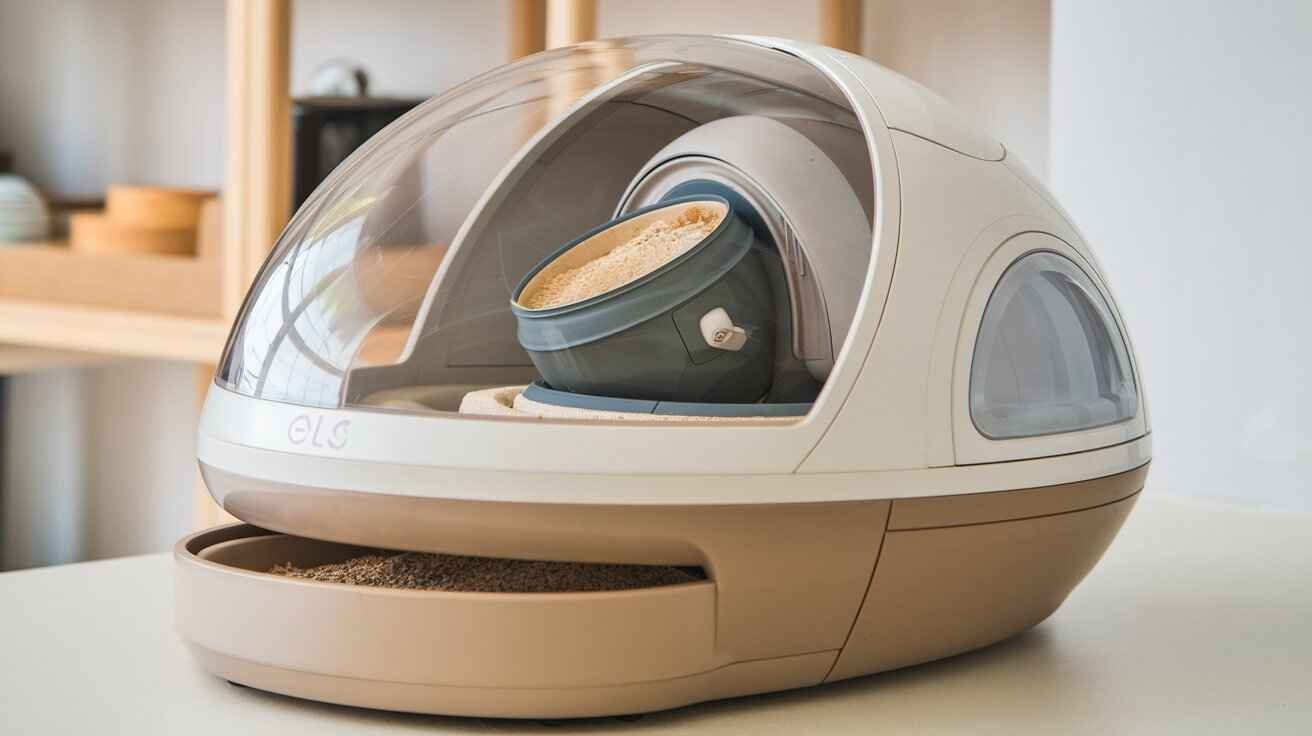 The Els Pet Spaceship Automatic Litter Box