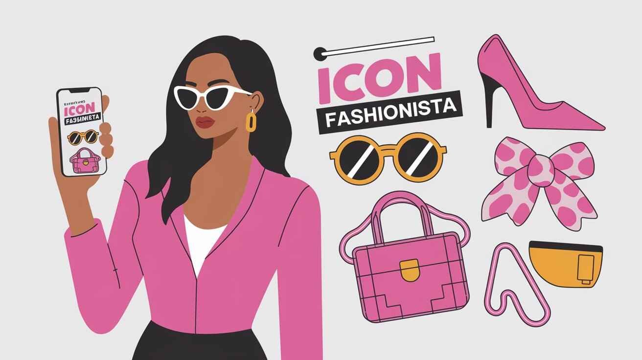 icon fashionista stickers